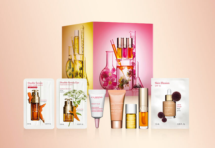 Beauty Factory sampling kit composed with seven iconic samples references and its sample box